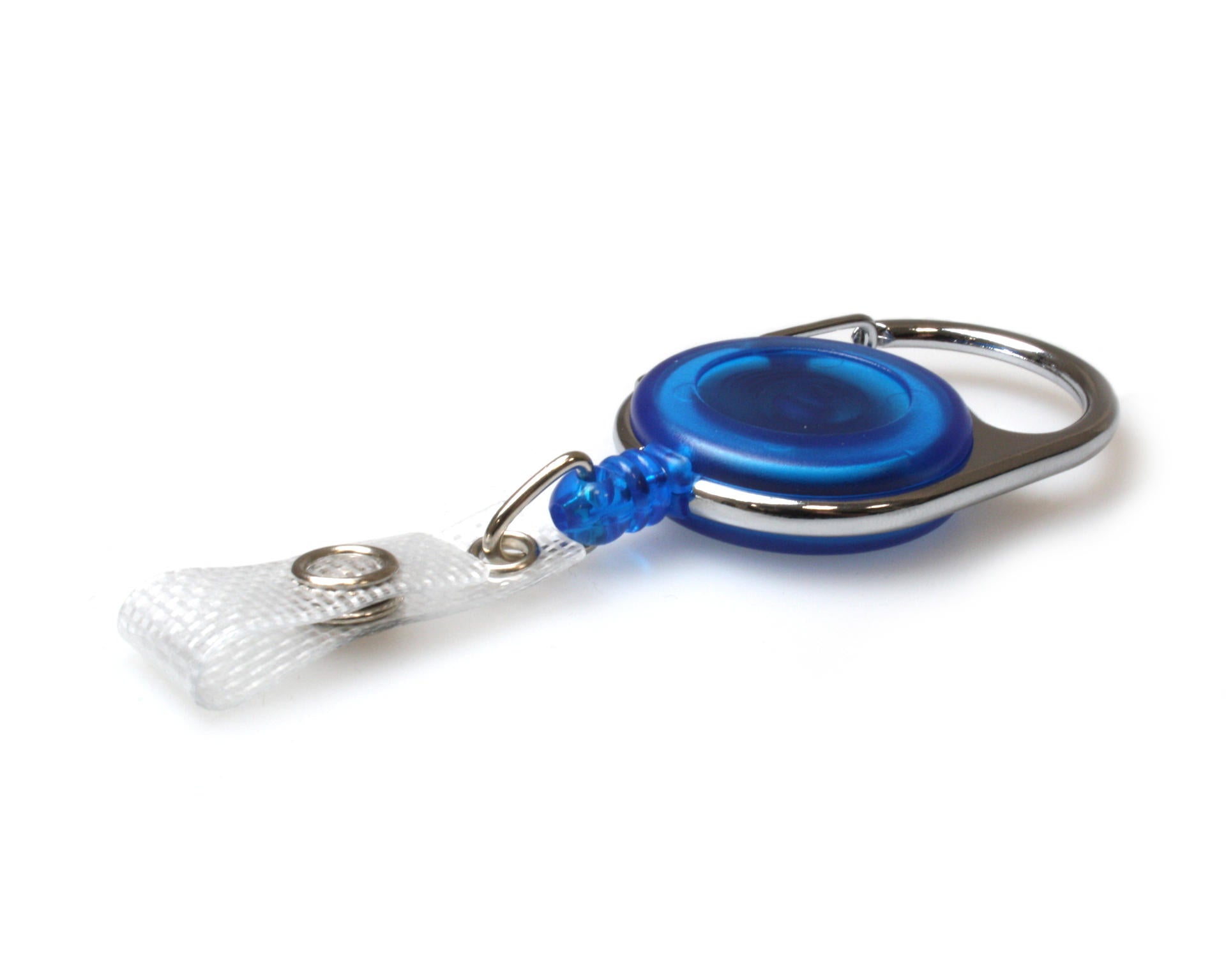 Blue Retractable ID Badge Reel with Re-Inforced Strap Clip - Pack of 5