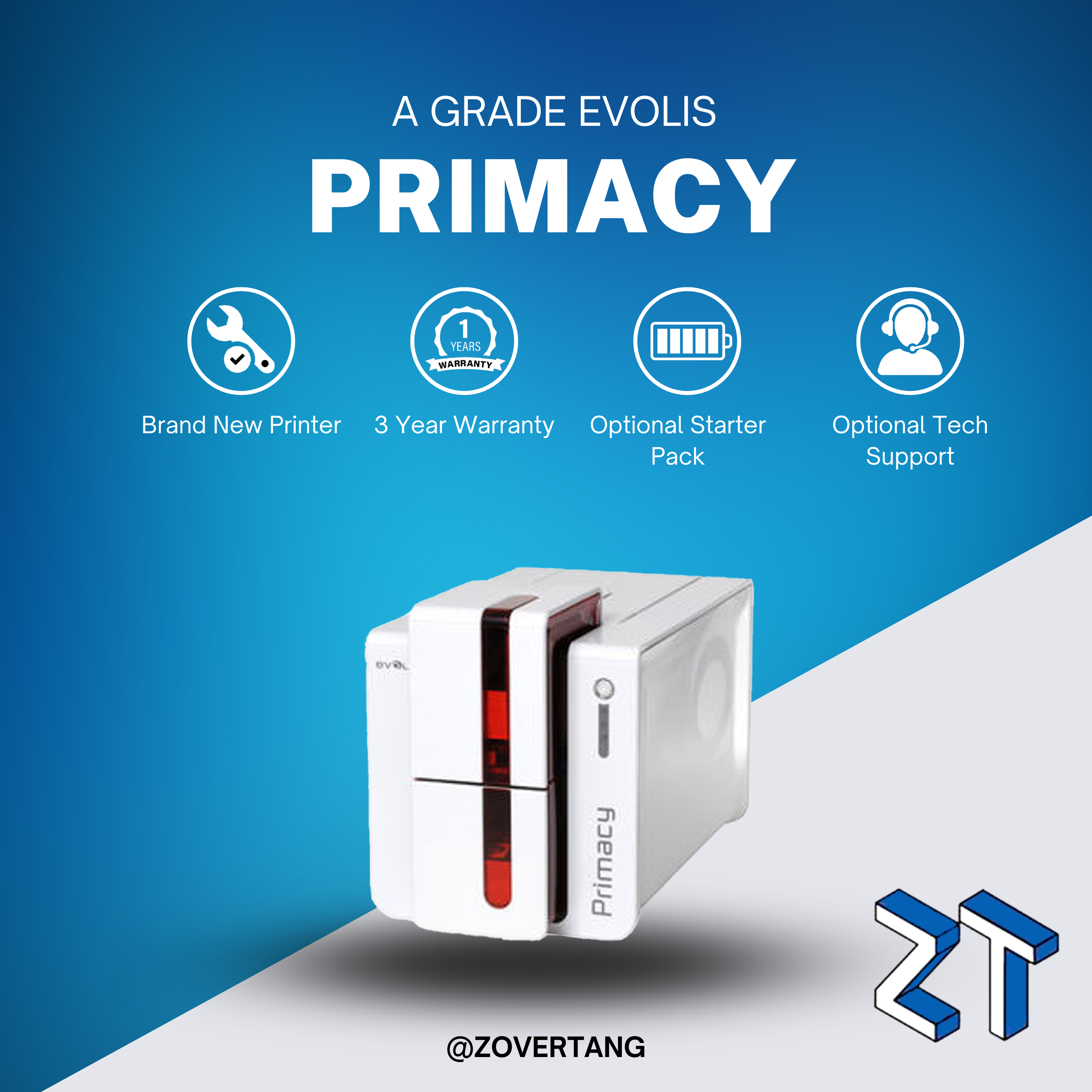 B Grade Evolis Primacy Simplex Single-Sided ID Card Printer