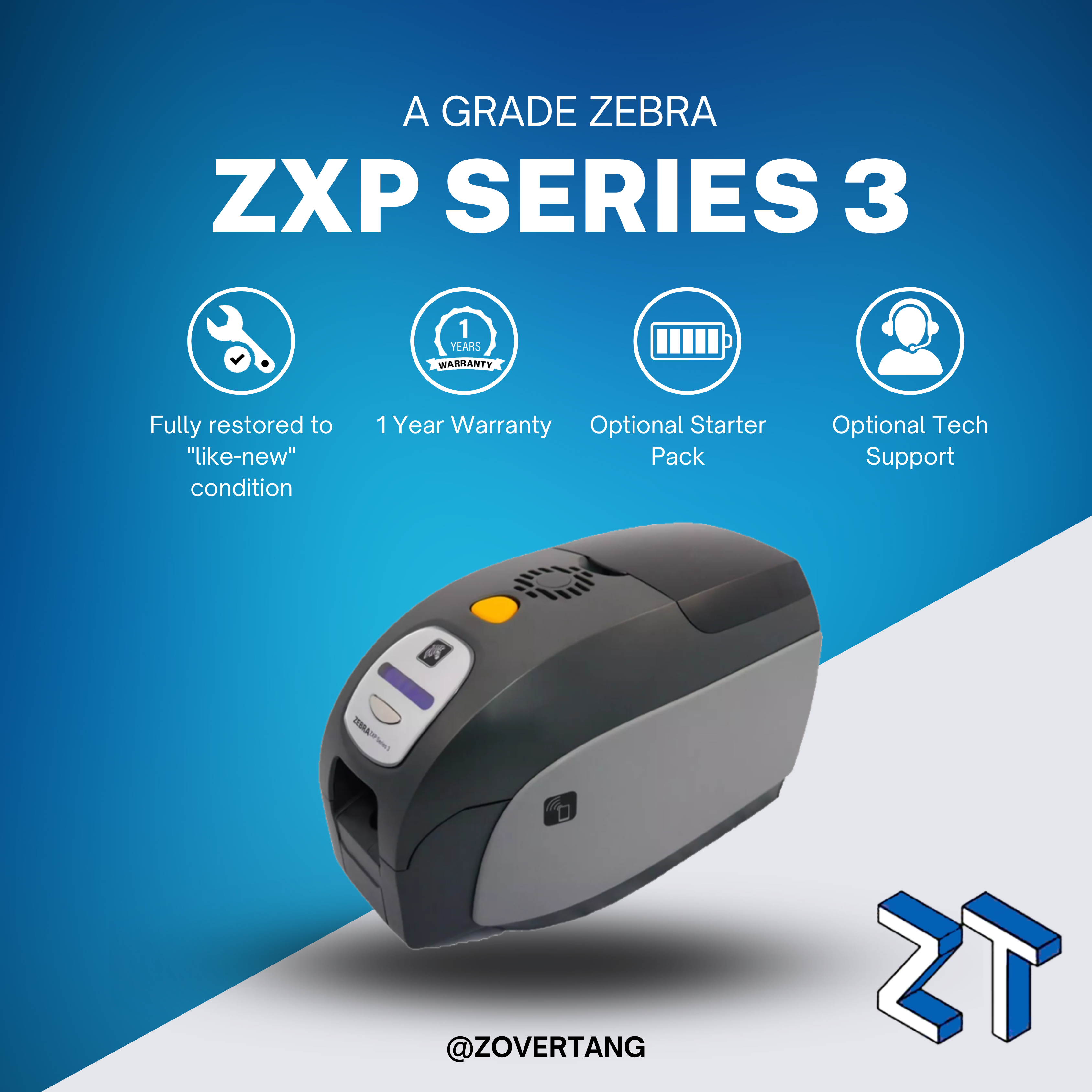 Zebra ZXP Series 3 ID Badge & Card Printer - Badge Printing