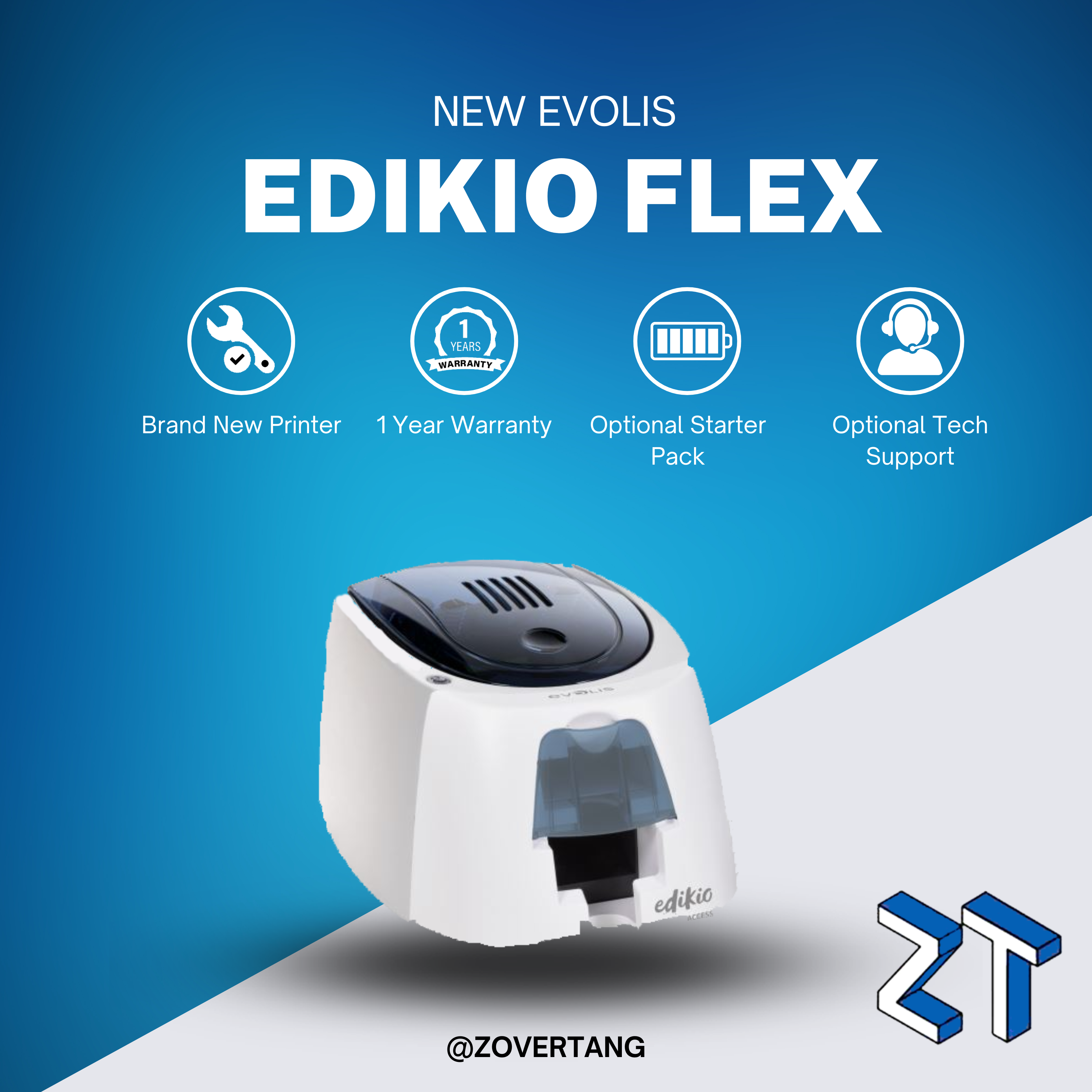 Evolis Edikio Guest Flex Printing Bundle - Solution for Professional Card Printing