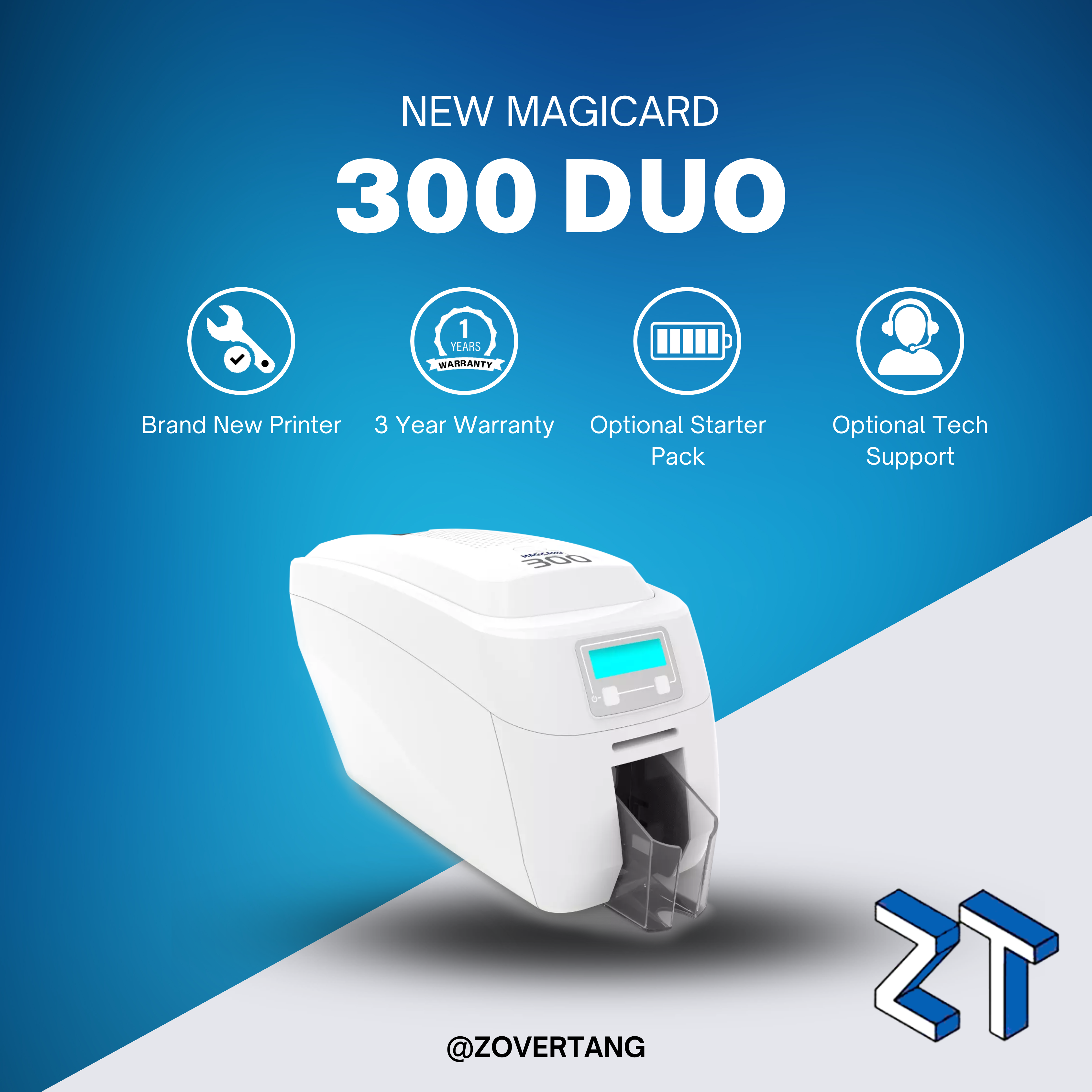 Magicard 300 ID Card Printer with Elatec Smart Card Encoding (Dual-Sided)