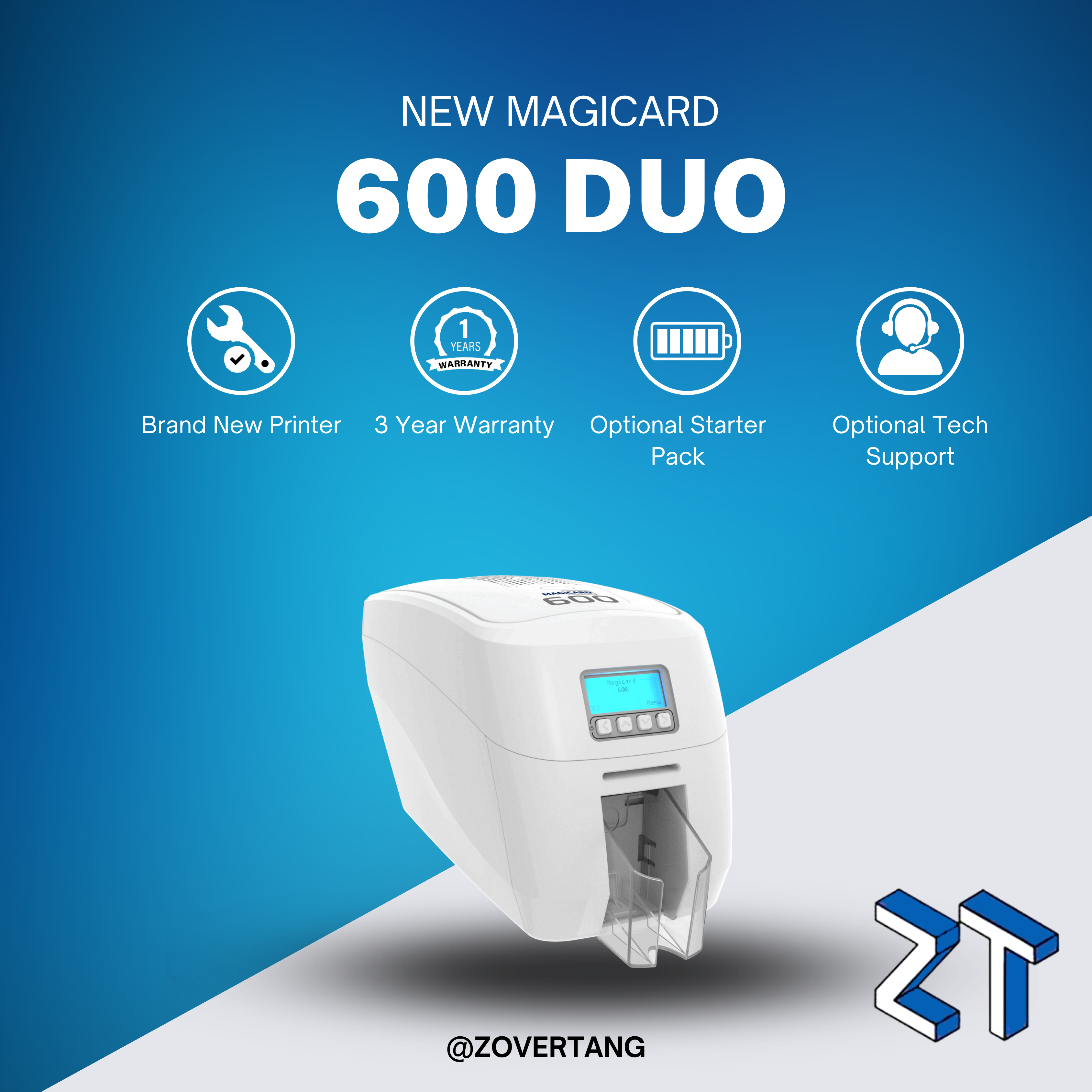 Magicard 600 Duo ID Card Printer with Magnetic Stripe Encoding (Dual-Sided)