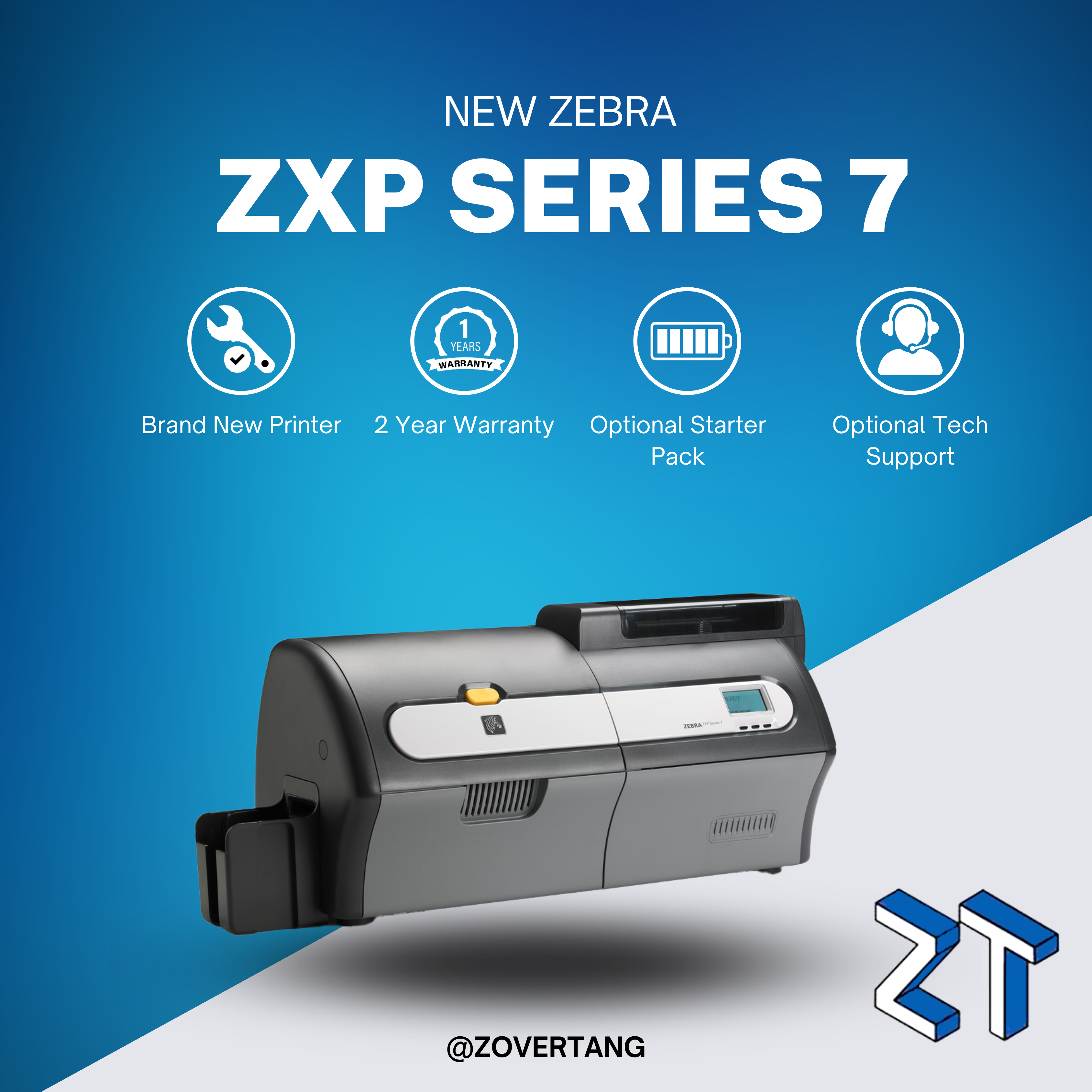 Zebra ZXP Series 7 Plastic Card Printer (Single-Sided)