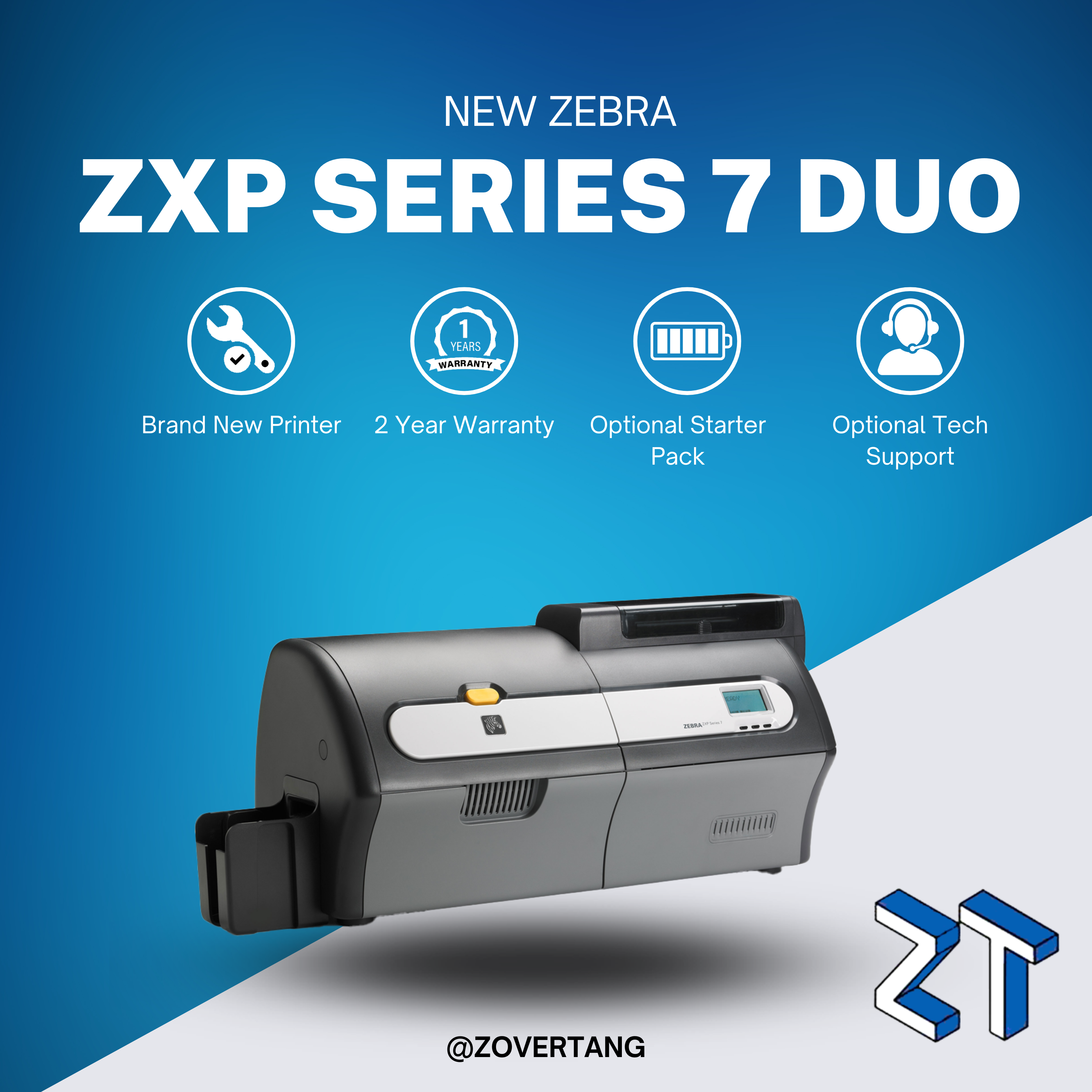 Zebra ZXP Series 7 Plastic Card Printer (Dual-Sided)