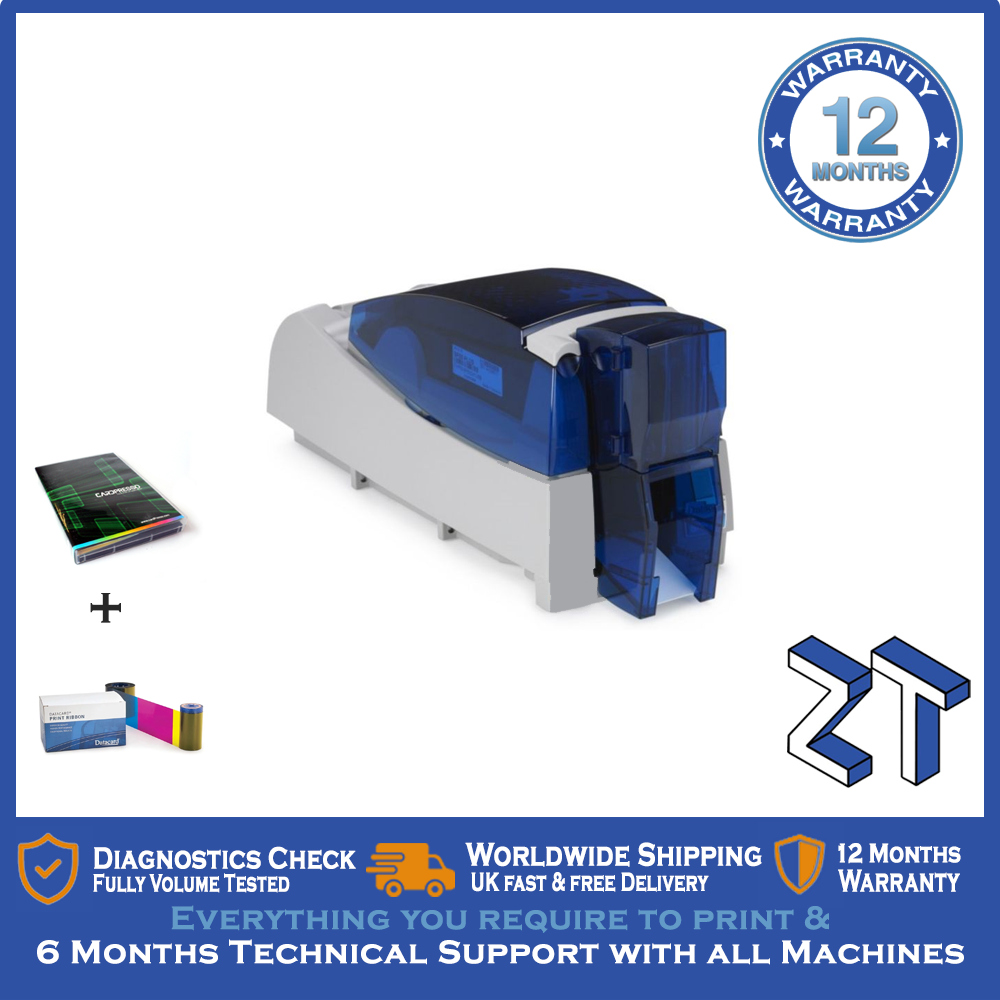 Datacard SP55 ID Card Badge Printer with Starter Pack & Technical Support