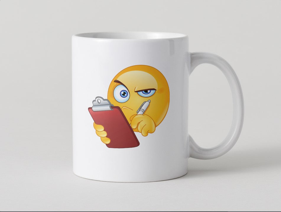 Clipboard Emoji Mug