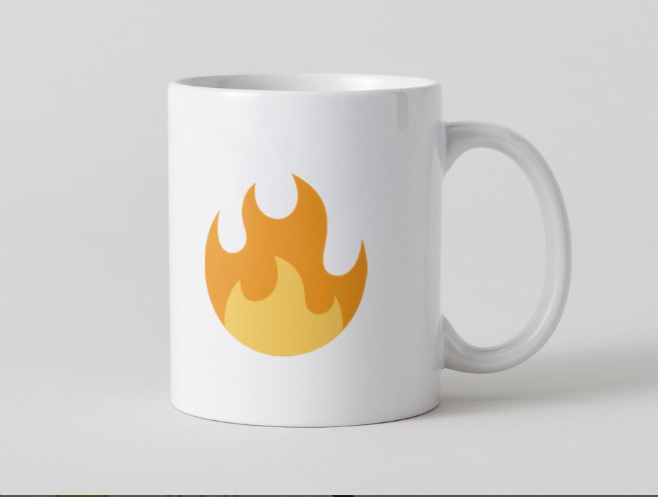 Flame Emoji Mug