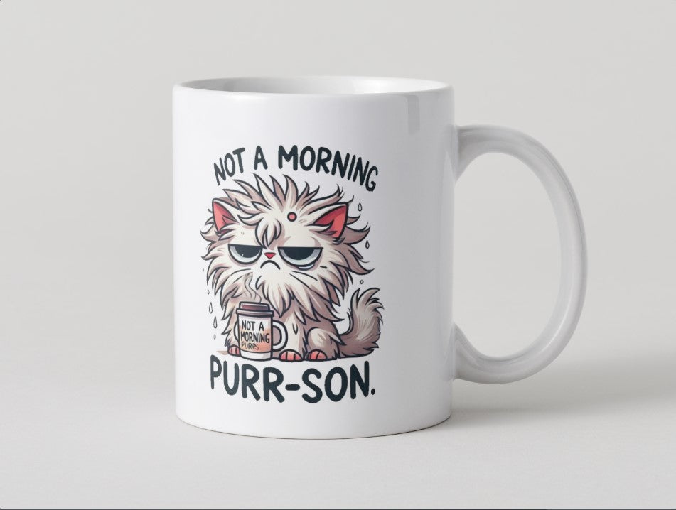 Not A Morning 'Purr-Son' Cat Mug