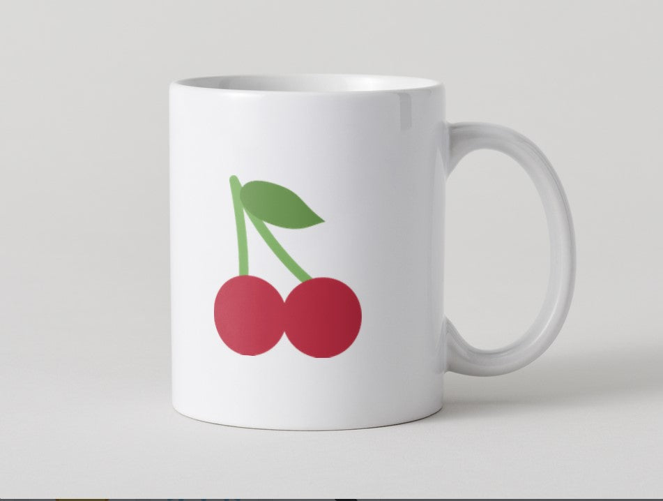 Cherry Emoji Mug