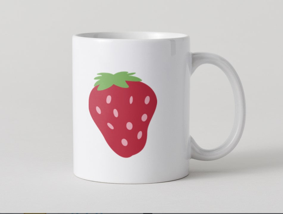 Strawberry Emoji Mug