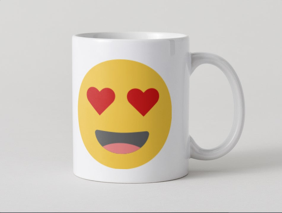 Love Heart Emoji Mug