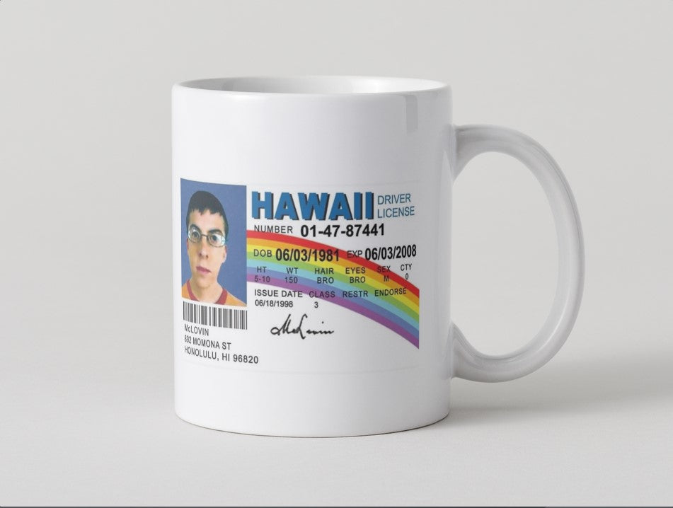 McLovin Driving Licence Mug