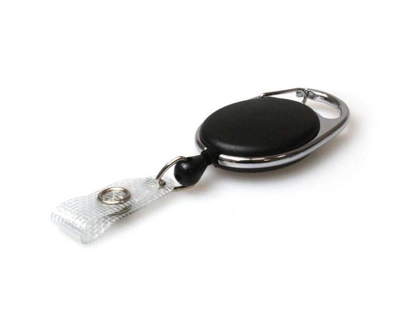 Retractable ID Badge Holder, Black