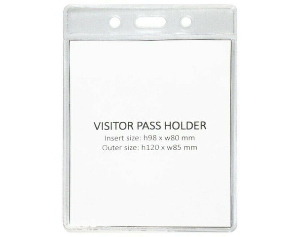 Clear Vinyl ID Badge Card Holder